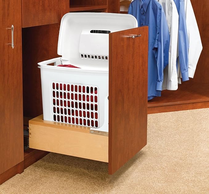 REV-A-Shelf Wood Vanity Bottom Mount Hamper w/Soft-Close/Open - Image 2
