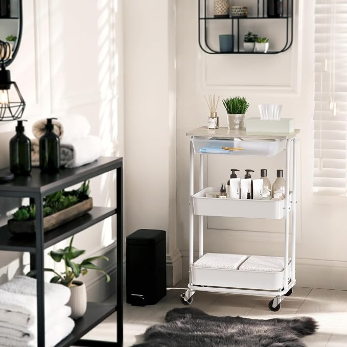 Simple Houseware 3-Tier Rolling Utility Cart - Image 5