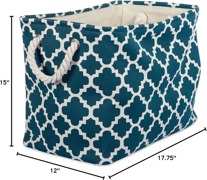 DII Polyester Container with Handles, Lattice Storage Bin - Image 10