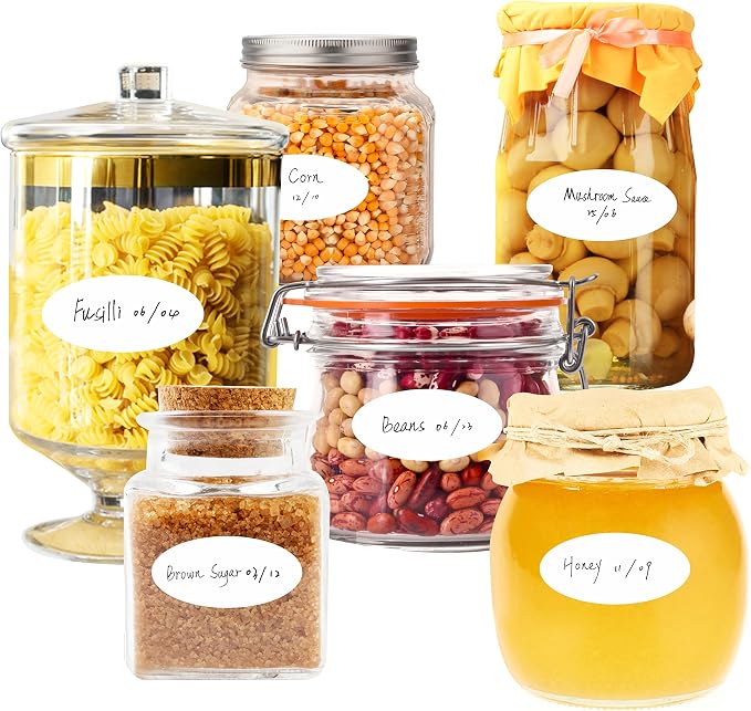 500 Removable Freezer Pantry Labels, Waterproof Tear Resistant Removable No - Image 6