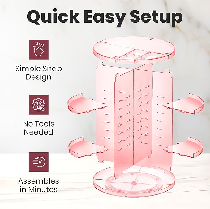 Masirs 360 Rotating Makeup Organizer - Image 5