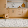 Light Gray Washable 2'6"x8' Wide Runner Rugs by HazoHaus