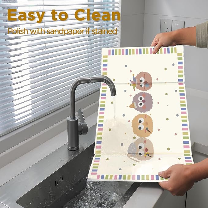 Stone Drying Mat for Kitchen Counter, Large Stone Dish Drying Mat - Image 4
