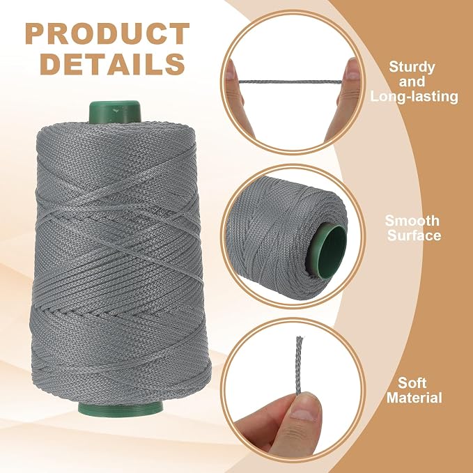 YELARXI Polyester Macrame Cord, 3mm x 219 Yards Polypropylene Macrame Cords - Image 3