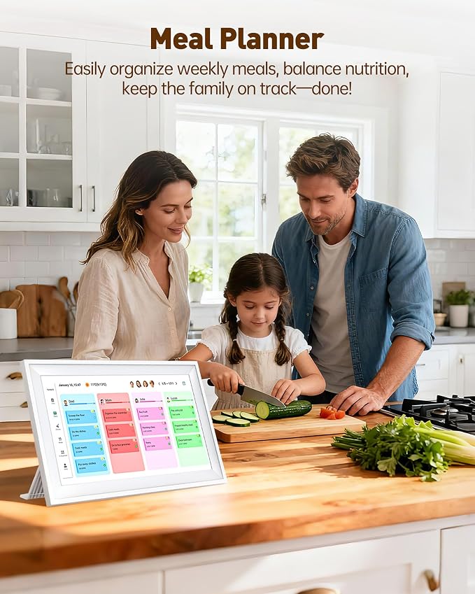 15.6 Inches Smart Digital Calendar, Electronic Starlight Calendar Wall Touch - Image 5