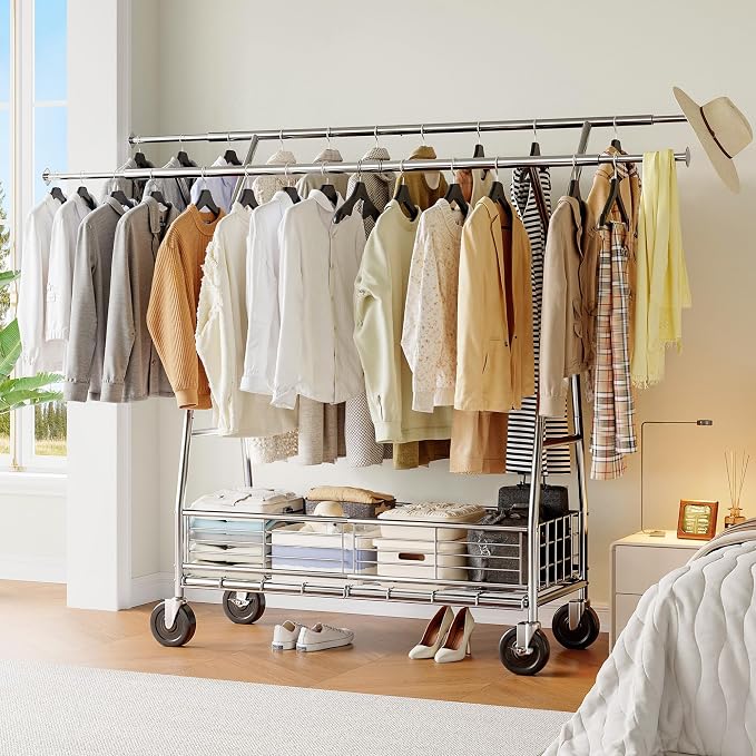 Raybee Heavy Duty Clothes Rack 630LBS, Clothing Racks - Image 8