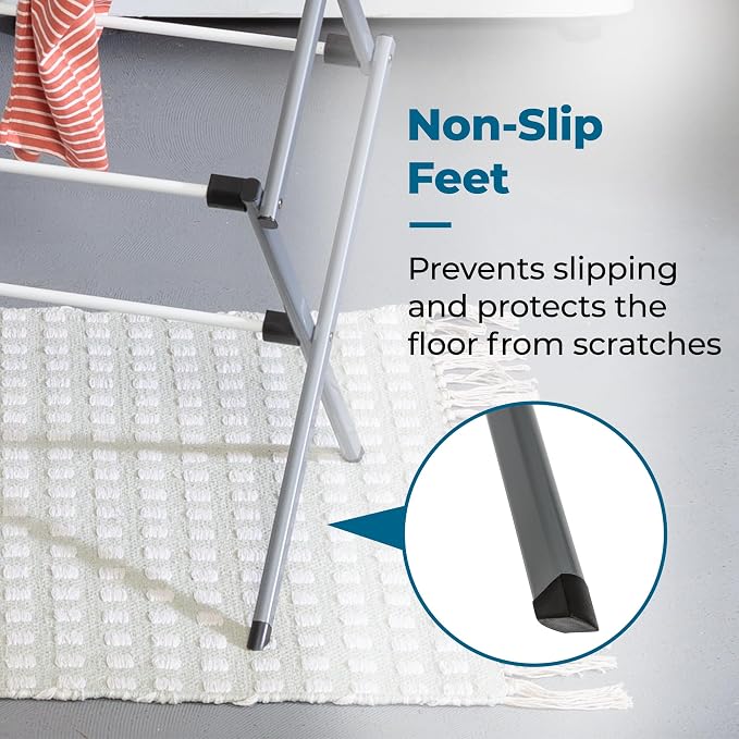 Honey-Can-Do Collapsible Clothes Drying Rack – Durable, Space-Saving Laundry & - Image 3