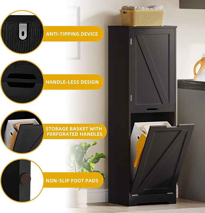 DWVO Tilt Out Laundry Hamper - Image 4