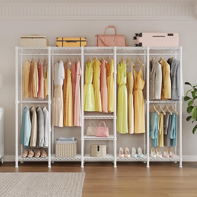 H5 Extra Large Heavy Duty Clothes Rack, Wire Garment Rack, Freestanding - Image 8