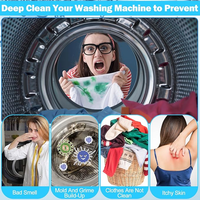 150 Pcs Washing Machine Cleaner Tablets Washing Machine Deep Cleaner Tablets - Image 4