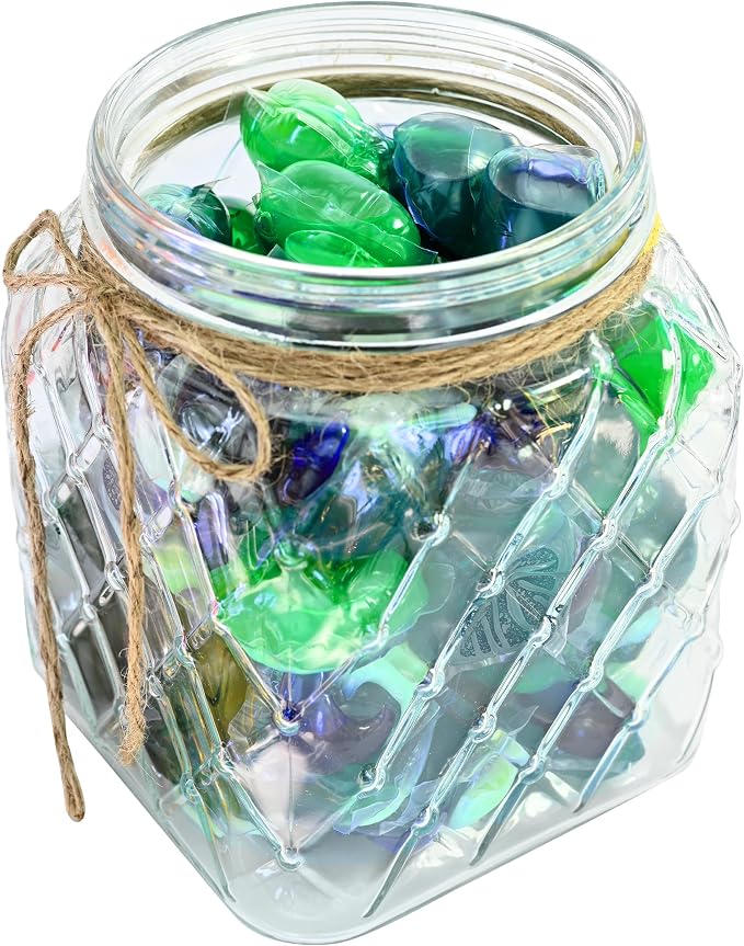 Skywin TidyFriend Glass Laundry Pods Container, Laundry Containers - Image 8