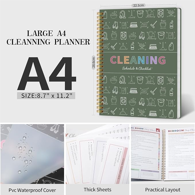 Adhd Cleaning Planner for Adults Women, Cleaning Schedule and Checklist - Image 2