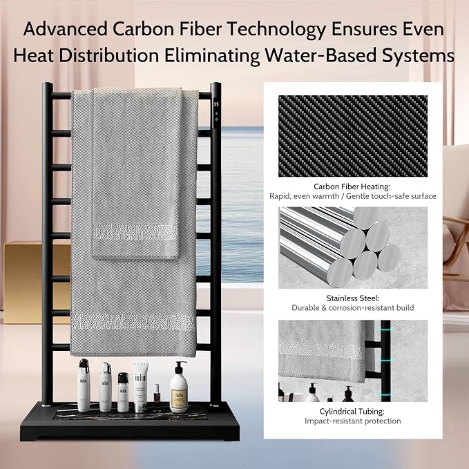 Freestanding Heated Towel Racks - Image 4