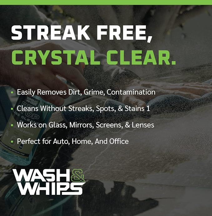 WASH&WHIPS Window, Glass Cleaner Pit Stop Refill Effervescent Tablets – 16 - Image 7
