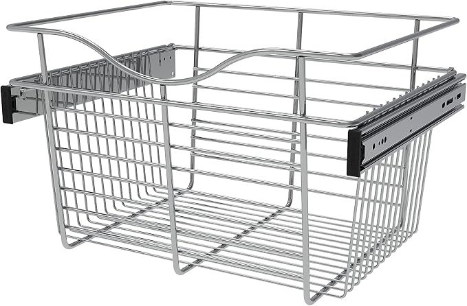 Rev-A-Shelf - CB-181411CR-1 - Chrome Closet Pull-Out Basket - Image 7