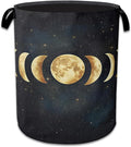 Lunar Phases Laundry Basket, Foldable Oxford Cloth Moon Laundry Hamper by Unknown