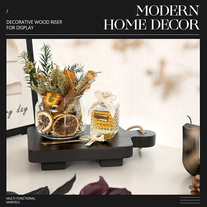 EOSAHR Modern Wooden Riser for Display Decorations: Decorative Pedestal Stand - Image 2