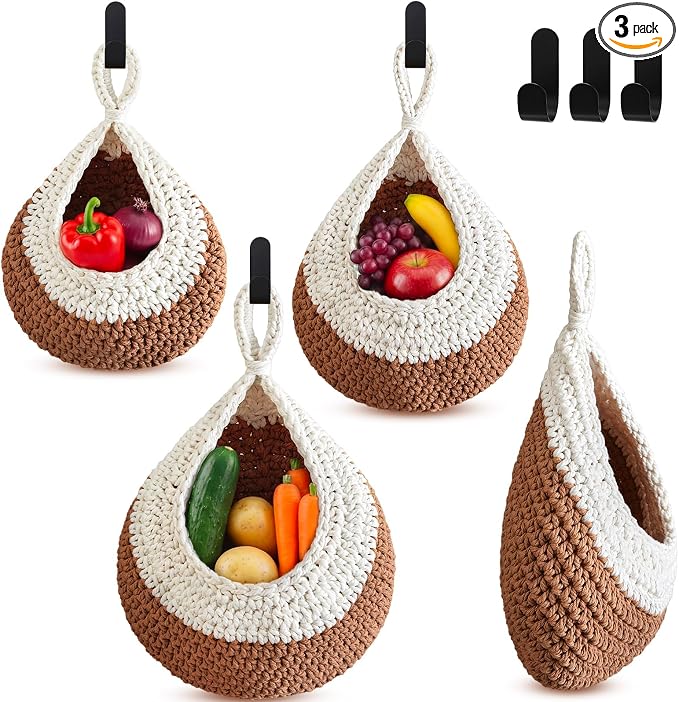 Honeydak Boho Decor Hanging Wall Baskets by Honeydak
