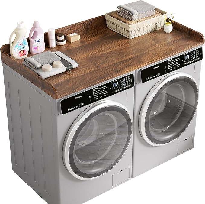 DTK Washer Dryer Countertop, Wood Topper by DTK
