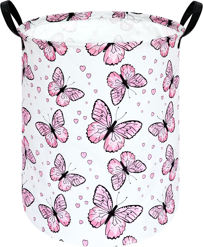 Round Laundry Basket Storage Bins Nursery Hamper Gift Baskets by VAIVUSTO