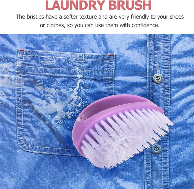 4pcs Laundry Cleaning Brush Set, Handheld Clothes and Shoes Scrubber - Image 7