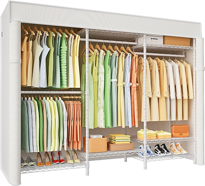 Ulif E13C Heavy Duty Closet Organizer System，Freestanding Clothing Racks by Ulif
