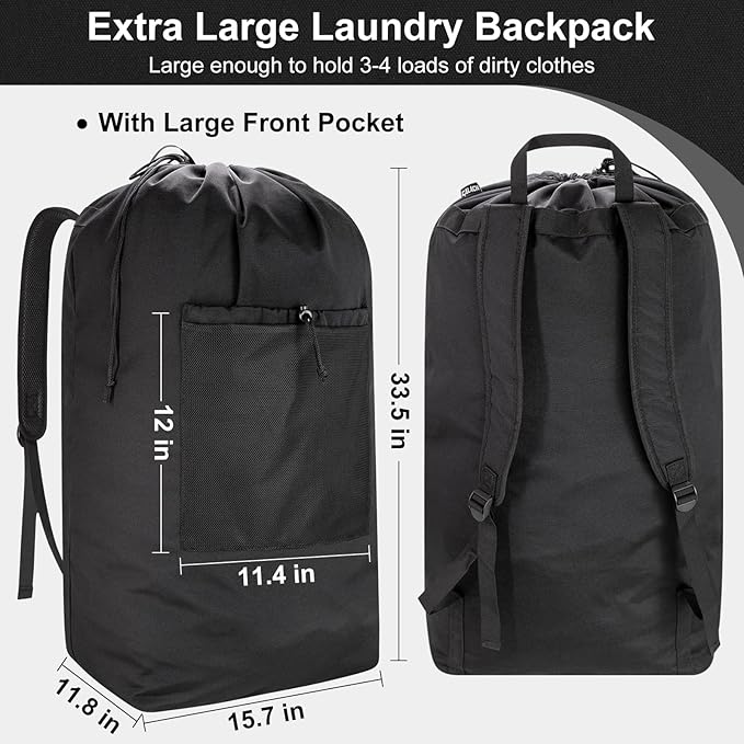Laundry Bag Backpack, Laundry Bag - Image 2