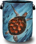 Sea Turtle Laundry Basket Foldable by SELIONLIKN