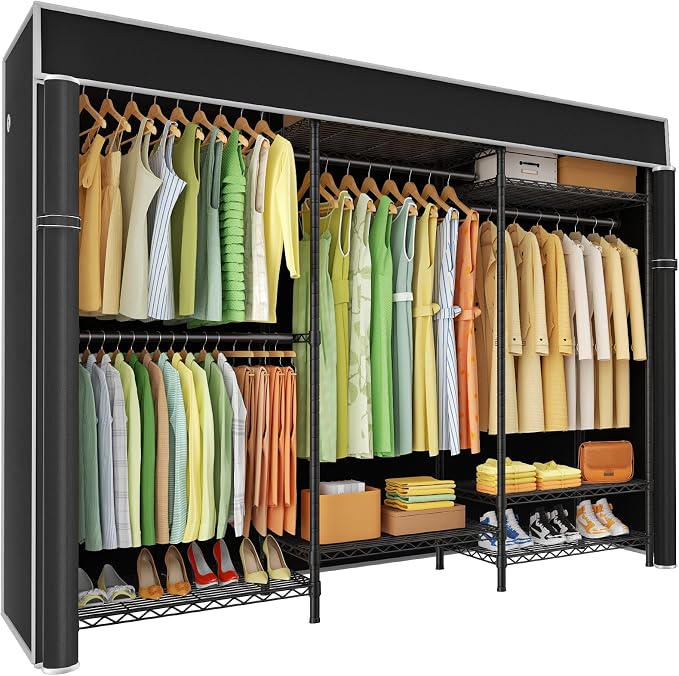 Ulif E13C Heavy Duty Closet Organizer System，Freestanding Clothing Racks by Ulif