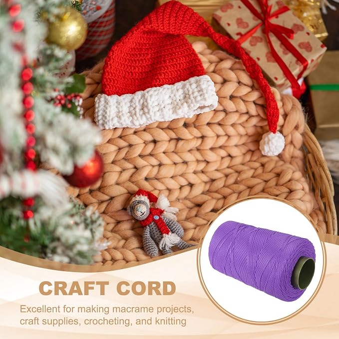 YELARXI Polyester Macrame Cord, 3mm x 219 Yards Polypropylene Macrame Cords - Image 4