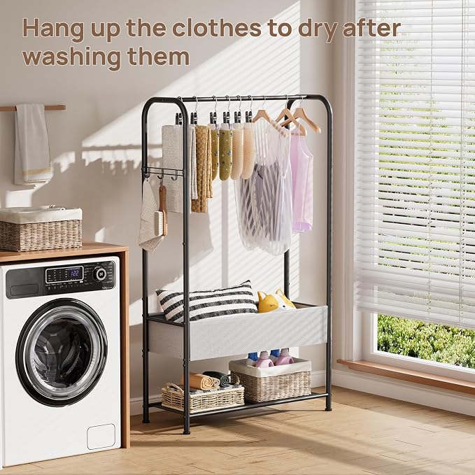 Freestanding Metal Garment Rack - Image 6