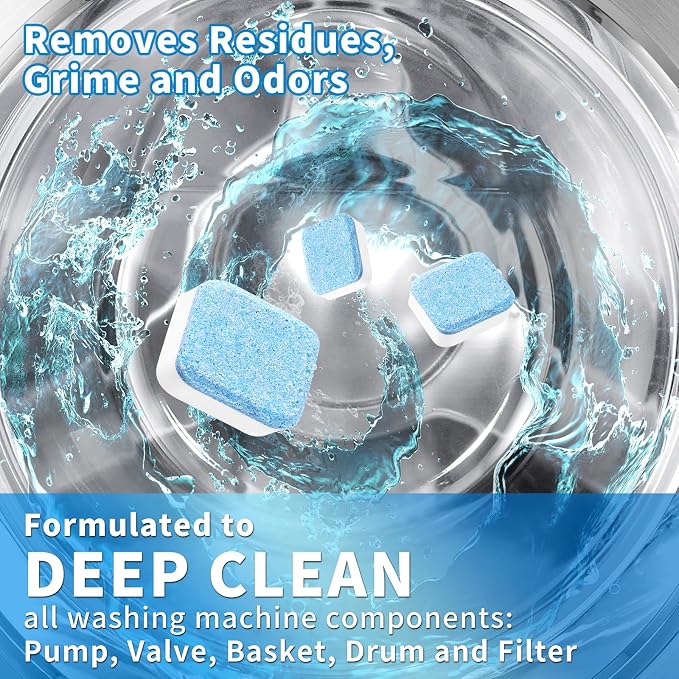 Washing Machine Cleaner Descaler 26 Pack-Deep Cleaning Tablets - Image 5
