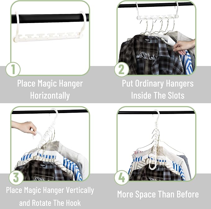 Mr. Pen- Space Saving Hangers for Clothes, Plastic Multi Clothes Hangers Space - Image 5
