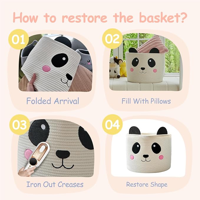 OMERAI Cotton Rope Storage Basket - Image 7