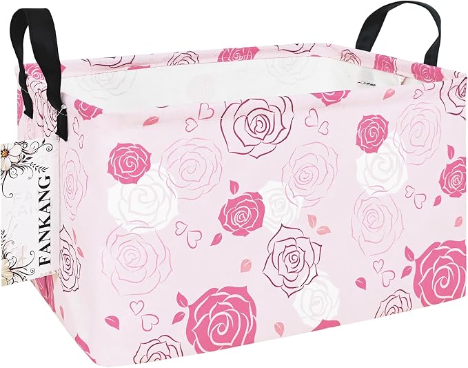 FANKANG Storage Bins, Nursery Hamper Canvas Laundry Basket Foldable by FANKANGStorageBasket