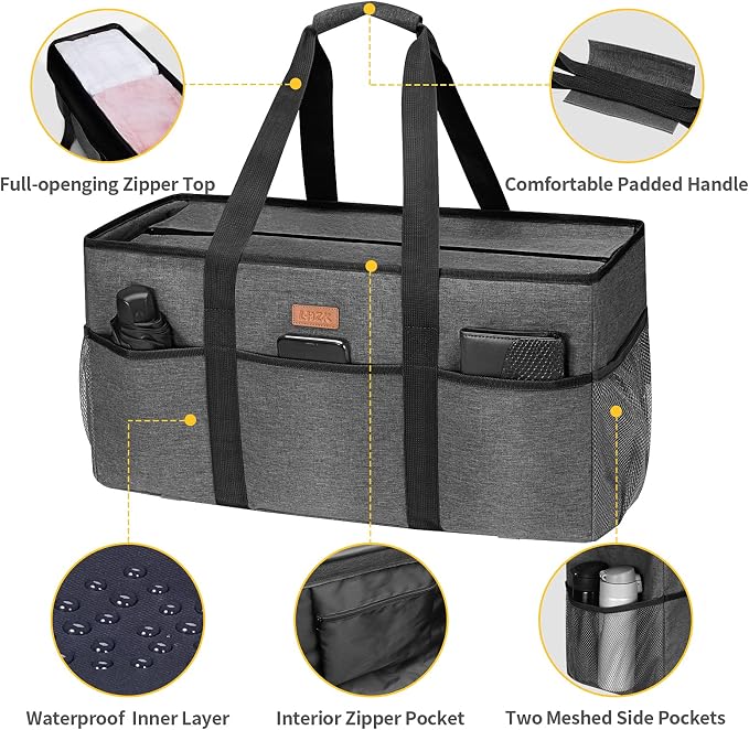 LHZK Stand Up Extra Large Utility Tote Bag - Image 5