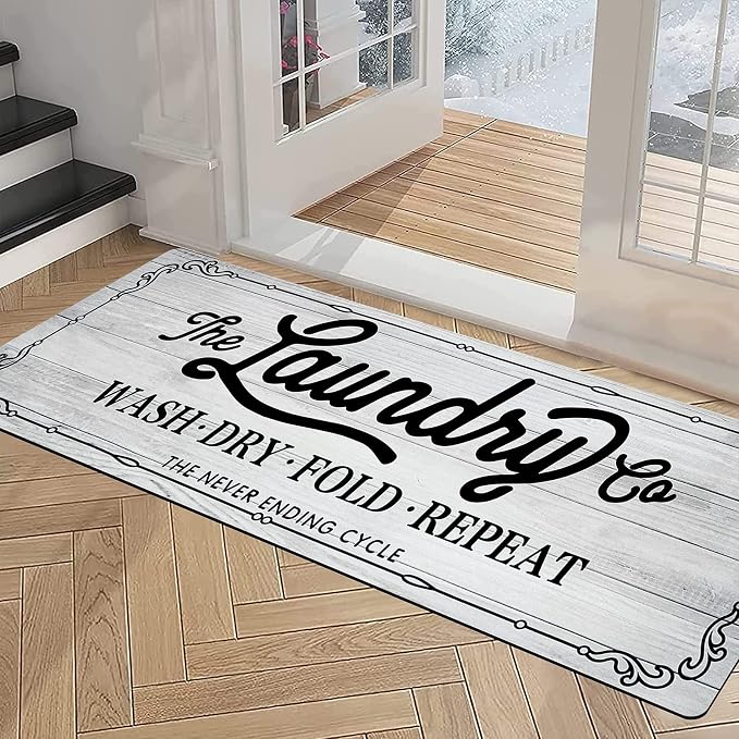 Pauwer Farmhouse Kitchen Rug, Non Slip, Machine Made - Image 6