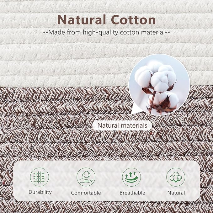 Cotton Rope Basket, Storage Baskets - Image 2