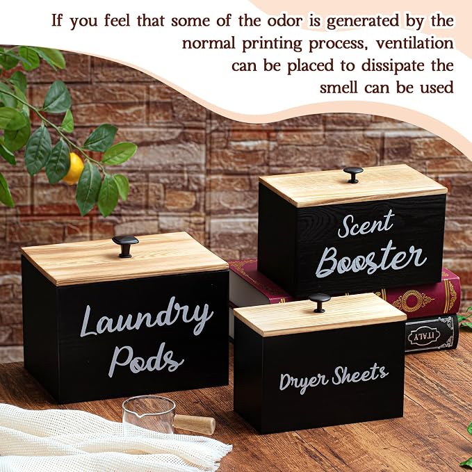Dandat 3 Pcs Dryer Sheet Holder Laundry Pod Holder Scent Booster Container Set - Image 6