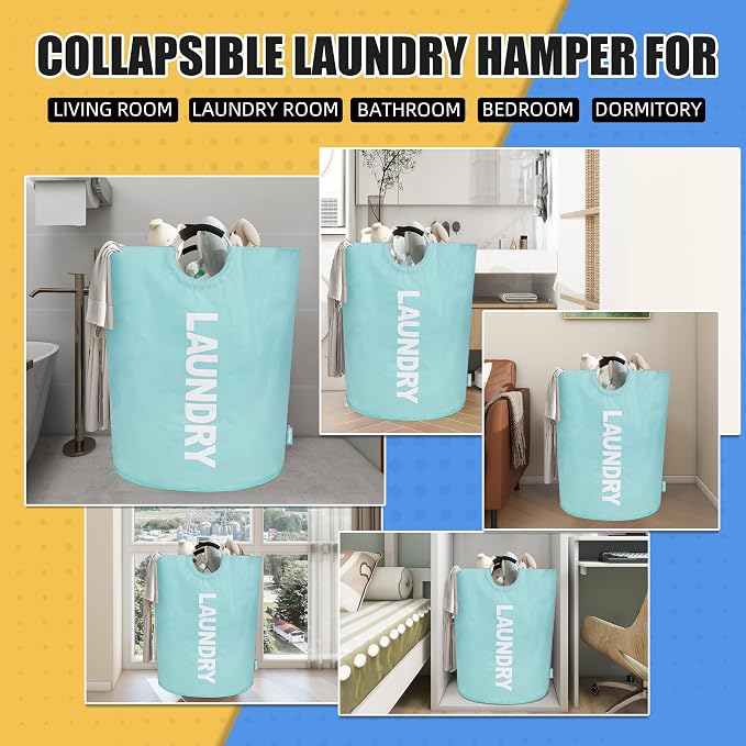 160L Large Laundry Basket, Collapsible Laundry Hamper - Image 7
