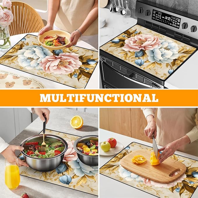 Multi-Design Stove Top Cover for Glass/Electric Stoves - Image 7