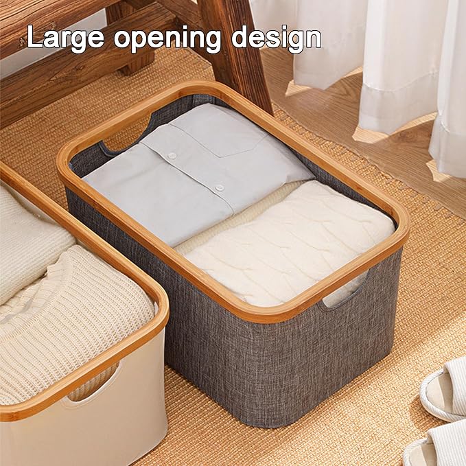 Bamboo Laundry Basket, Laundry Baskets - Image 6