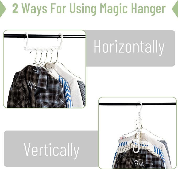 Mr. Pen- Space Saving Hangers for Clothes, Plastic Multi Clothes Hangers Space - Image 4