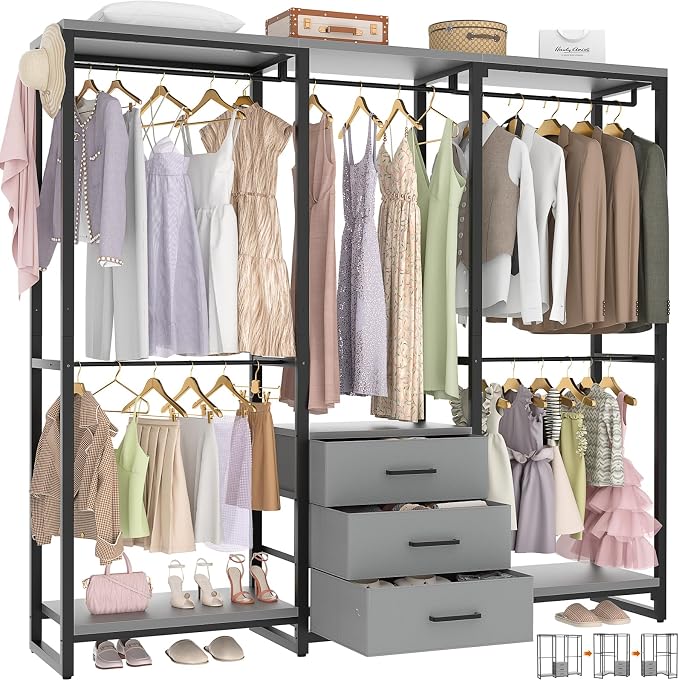 Aheaplus Garment Rack Heavy Duty Clothes Rack by Aheaplus
