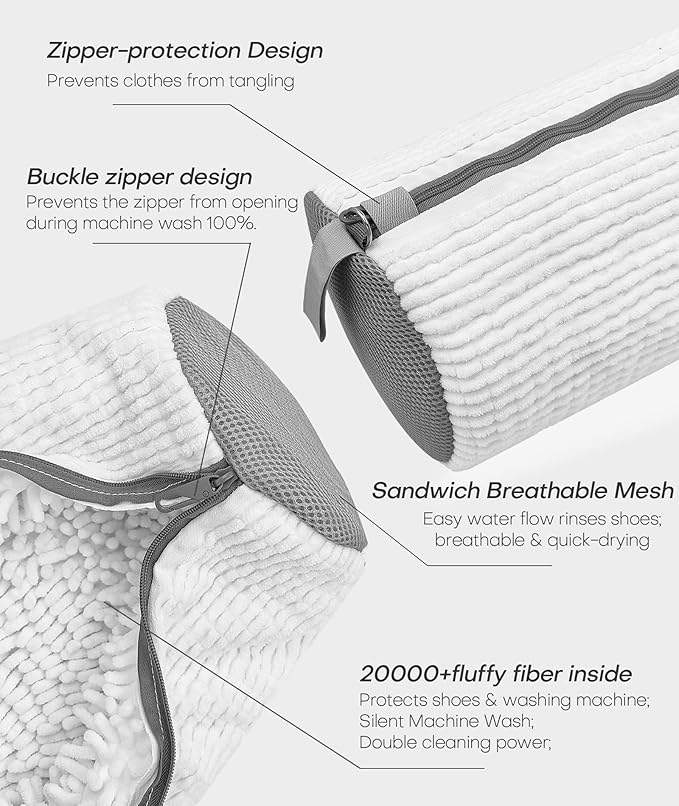 3-IN-1 Laundry & Shoe Washing Machine Bag Kit : Laundry Shoe Bag - Image 5