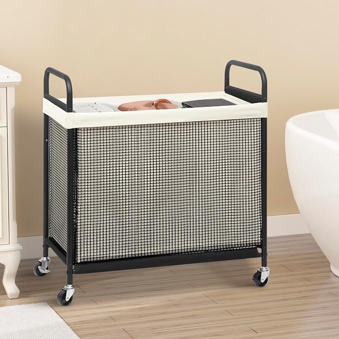 STORAGE MANIAC Rolling Laundry Hamper - Image 8