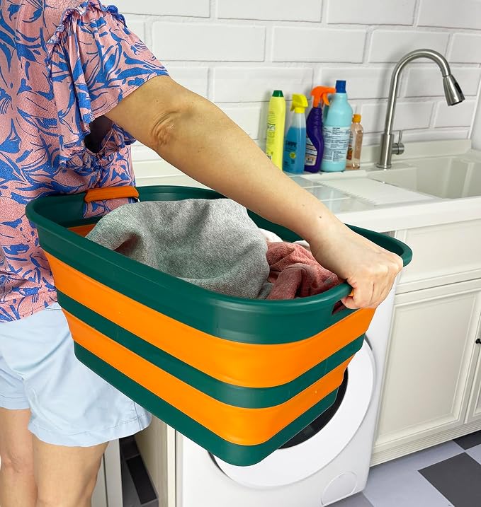 SAMMART Collapsible Plastic Laundry Basket - Image 5