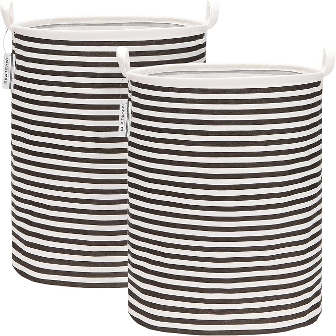 Sea Team 2-Pack 19.7 Inches Large Sized Waterproof Coating Ramie Cotton Fabric by SeaTeam