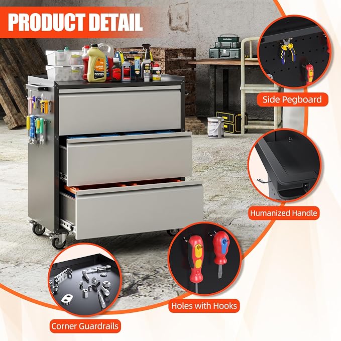 Aobabo Metal Garage Cabinet - Image 6