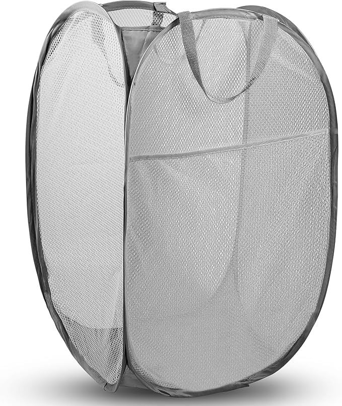 DUCOO Pop Up Hamper, Foldable Mesh Laundry Basket by Unknown
